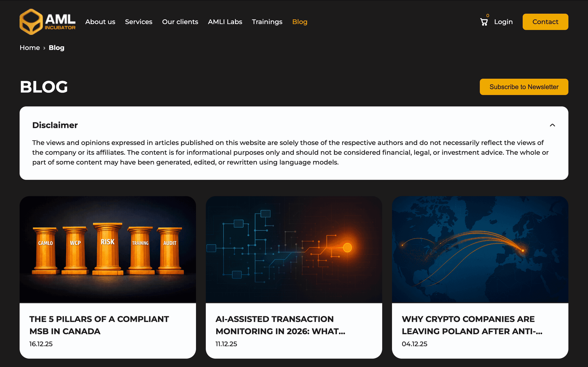 AML Incubator screenshot 1